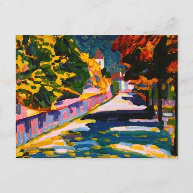 Autumn in Bavaria, 1908 by Wassily Kandinsky Postcard (Front)