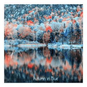 Autumn in Blue Photo Print