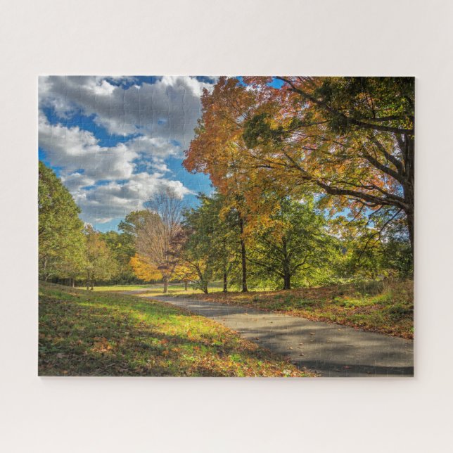 Autumn in Central Park New York Jigsaw Puzzle (Horizontal)