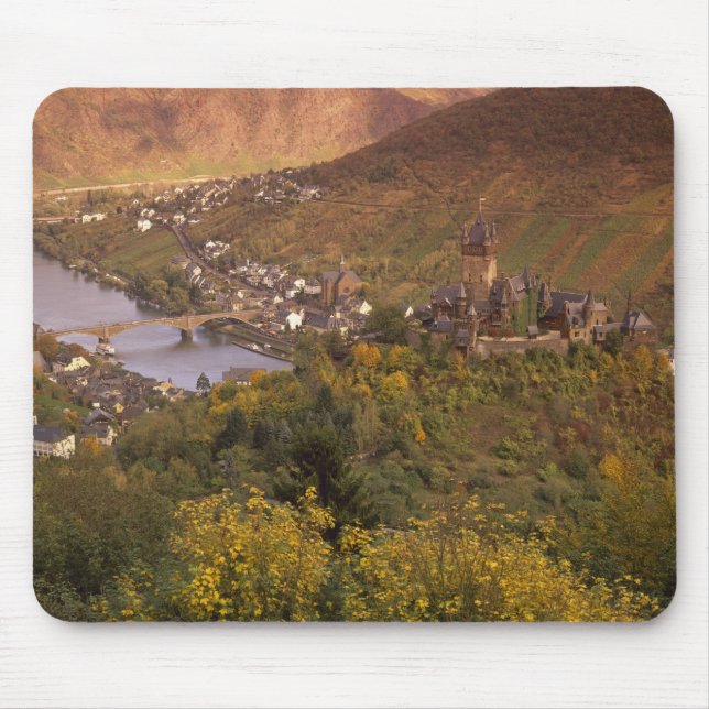 Autumn in Cochem, Rheinland Pfalz, Germany Mouse Mat (Front)