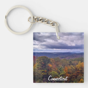Autumn in Connecticut 2 Key Ring