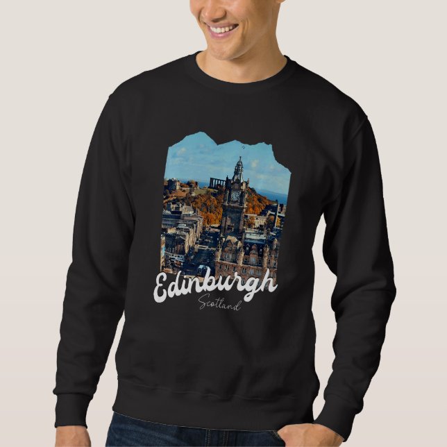Autumn In Edinburgh Premium Sweatshirt (Front)
