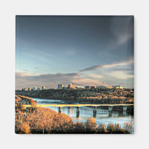 Autumn in Edmonton, scenic photograph, Magnet