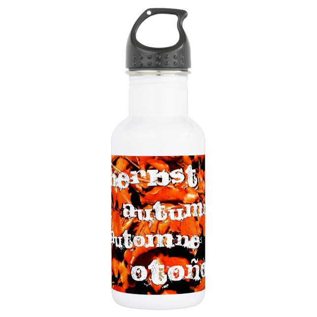 Autumn in Forest 532 Ml Water Bottle (Front)
