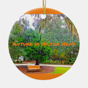 Autumn In Hilton Head Coastal Discovery Museum HHI Ceramic Tree Decoration