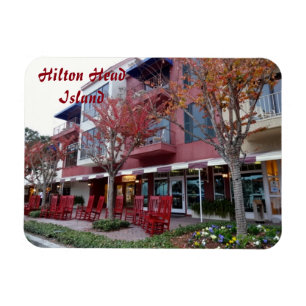 Autumn in Hilton Head Island - Harbour Town Shops Magnet