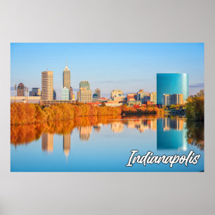 Autumn In Indianapolis, Indiana, United States Poster