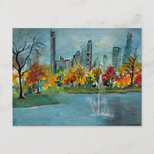 Autumn in Jacquline Kennedy Reservoir  Postcard