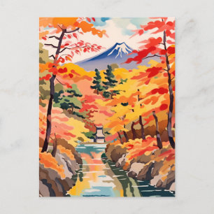Autumn In Japan - Japanese Autumn Postcard