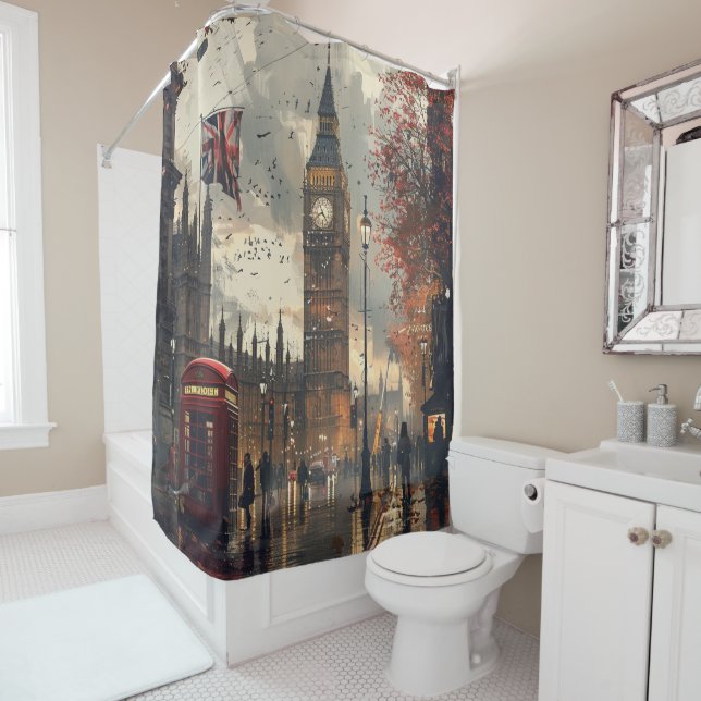 Autumn in London  Shower Curtain (In Situ)