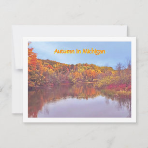 Autumn In Michigan Postcard