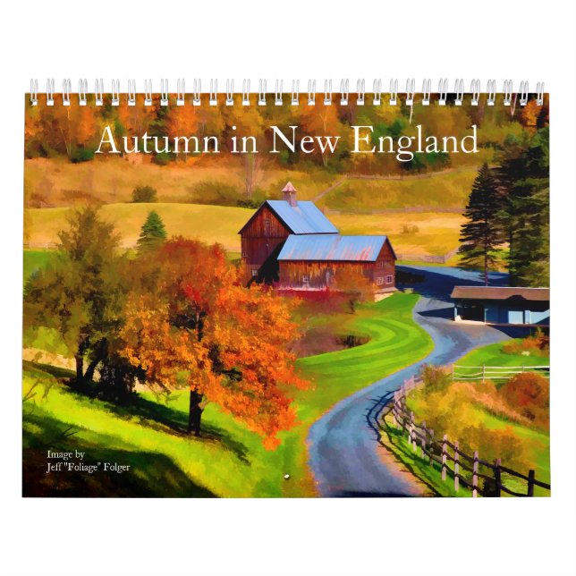 Autumn in New England Calendar (Cover)