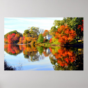AUTUMN IN NEW ENGLAND POSTER