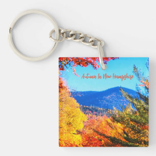 Autumn in New Hampshire Key Ring