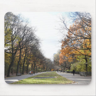Autumn in New York City Riverside Park NYC Photo Mouse Mat