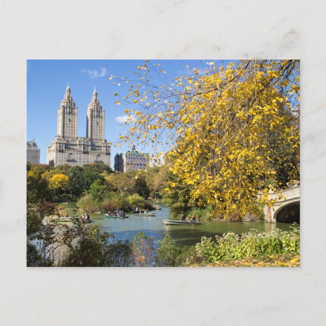 Autumn in New York, Thanksgiving Holiday Postcard (Front)