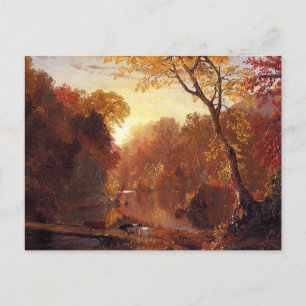 Autumn in North America, Frederic Edwin Church Postcard