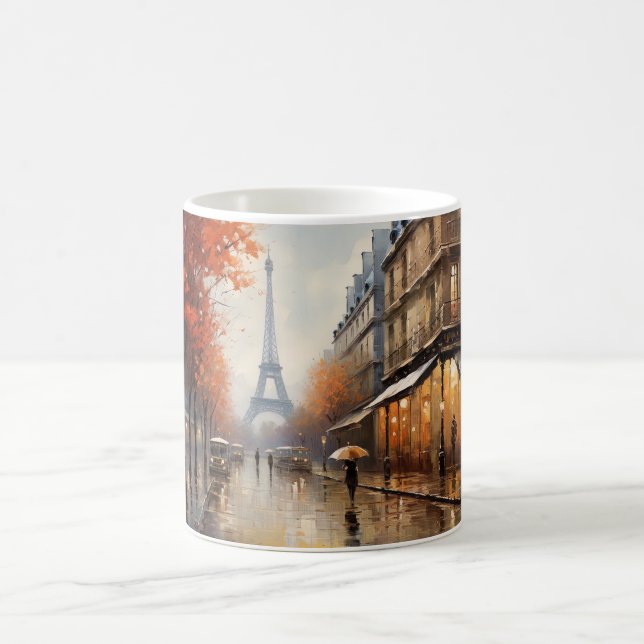 Autumn in Paris France Coffee Mug (Center)