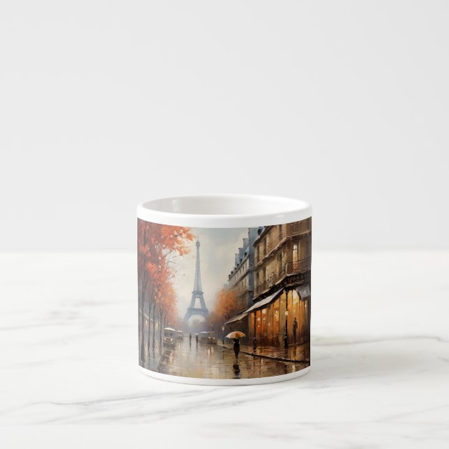 Autumn in Paris France Espresso Cup (Front)