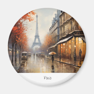 Autumn in Paris France Magnet