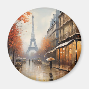 Autumn in Paris France Magnet