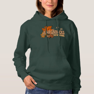 Autumn In The Adirondacks with Fall Leaves Bear Tr Hoodie