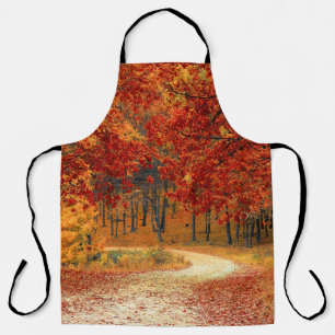 autumn in the forest apron