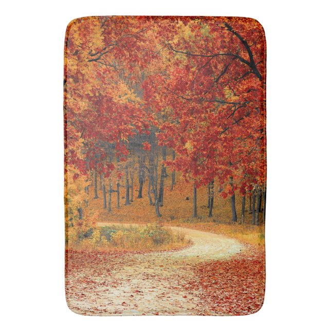 autumn in the forest bath mat (Front Vertical)