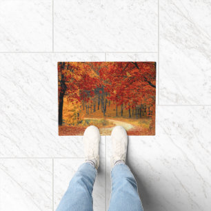 autumn in the forest doormat