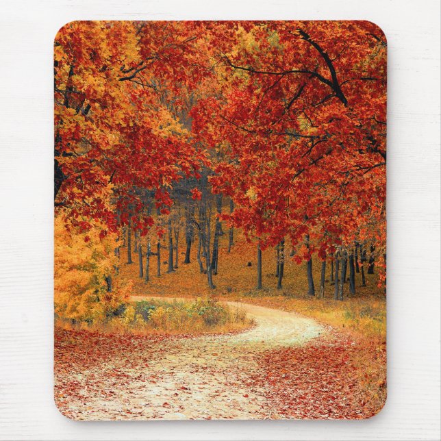 autumn in the forest mouse mat (Front)