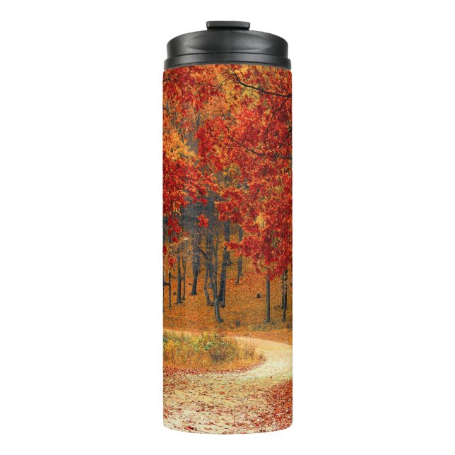 autumn in the forest thermal tumbler (Front)
