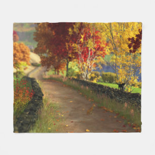 Autumn in the Glen Fleece Blanket