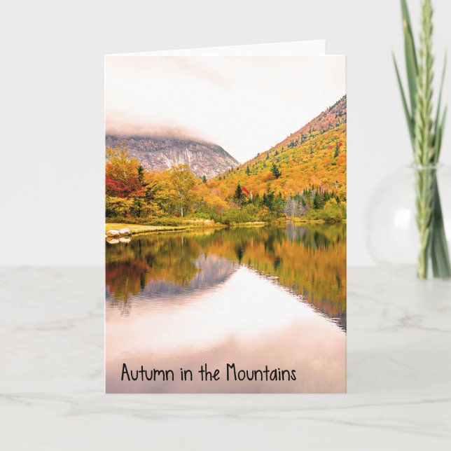Autumn in the Mountains Greeting Card (Front)
