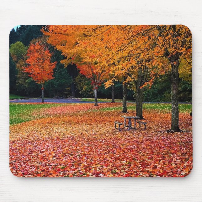 Autumn in the Park Mouse Mat (Front)