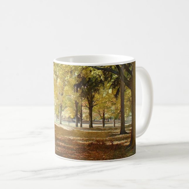 Autumn in the park stylised coffee mug (Front Right)