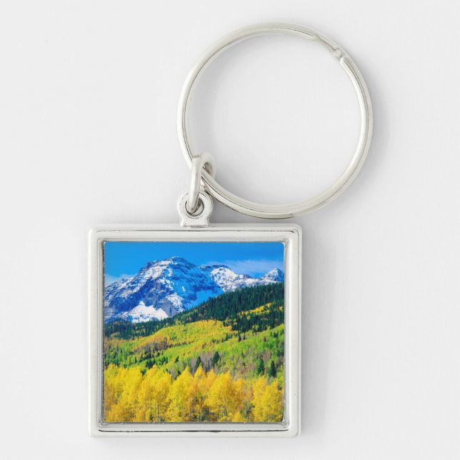 Autumn in the Rockies Key Ring (Front)