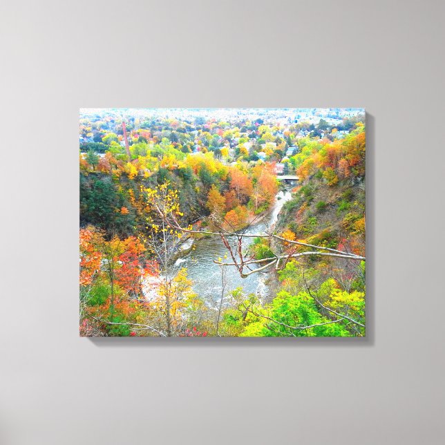 AUTUMN IN THE VALLEY poster Canvas Print (Front)
