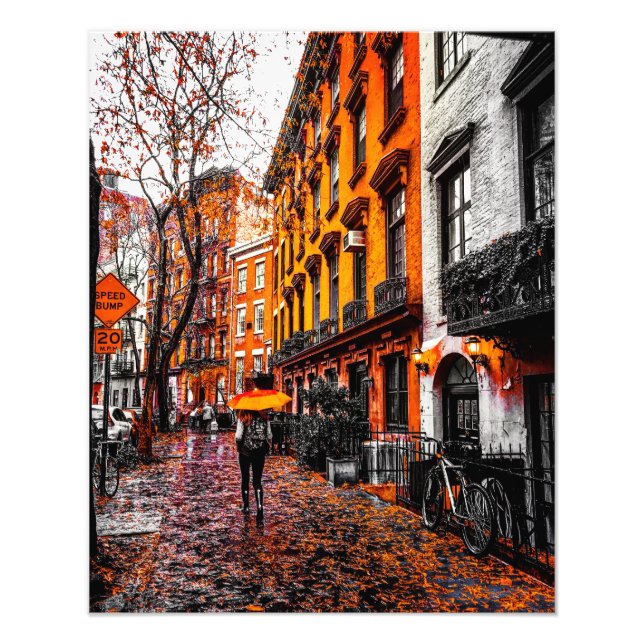 Autumn in The West Village Photo Print (Front)