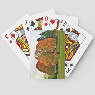 Autumn in West Bend, Wisconsin Playing Cards