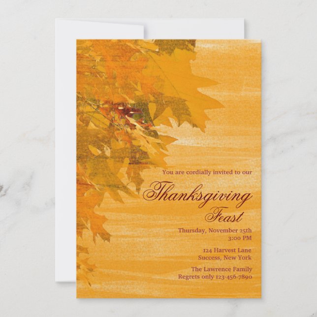 Autumn Invitation (Front)