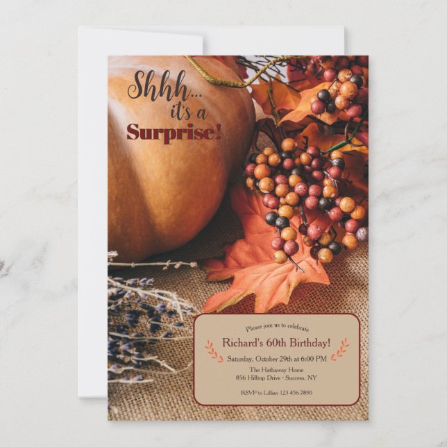 Autumn Invitation (Front)