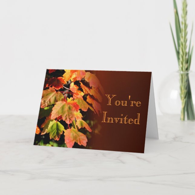 Autumn Invitation Card (Front)