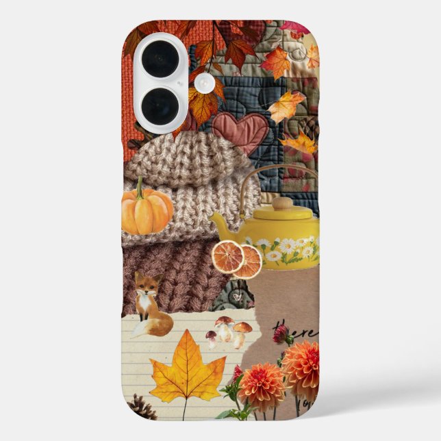 Autumn iPhone 16 Case - Cozy Fall Phone Cover (Back)