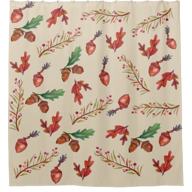Autumn is here  Shower Curtain (Front)