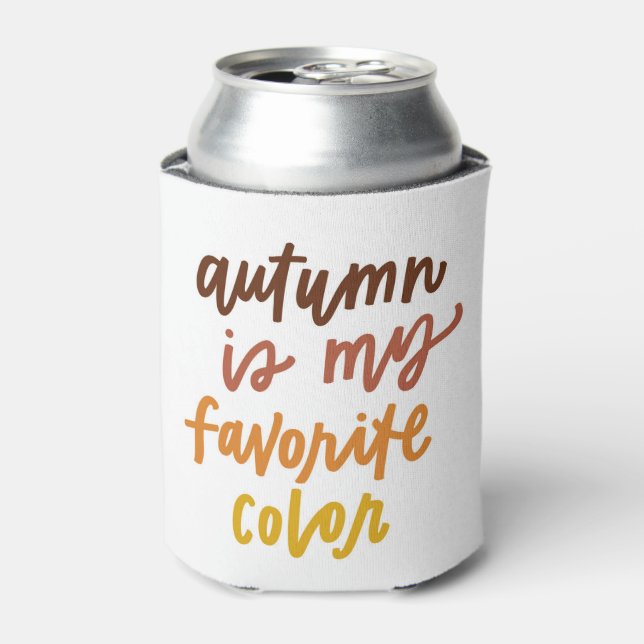 "Autumn Is My Favourite Colour" Can Cooler (Can Front)