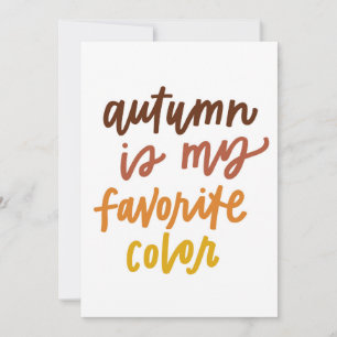 "Autumn Is My Favourite Colour" Card