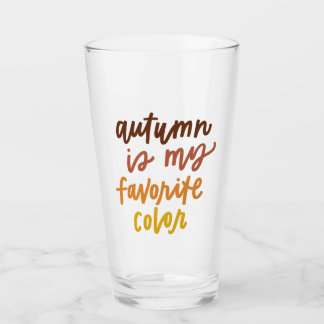 "Autumn Is My Favourite Colour" Glass