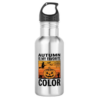 Autumn Is My Favourite Colour Halloween Pumpkin De 532 Ml Water Bottle