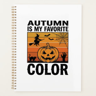 Autumn Is My Favourite Colour Halloween Pumpkin De Planner