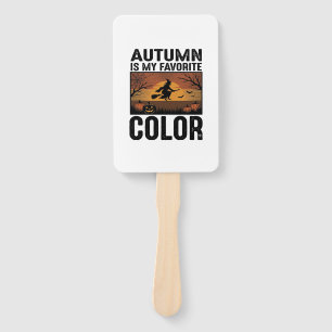 Autumn Is My Favourite Colour Halloween Witch Desi Hand Fan